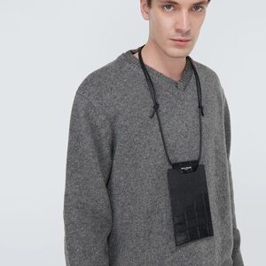 Maison margiela croc phone pouch neck